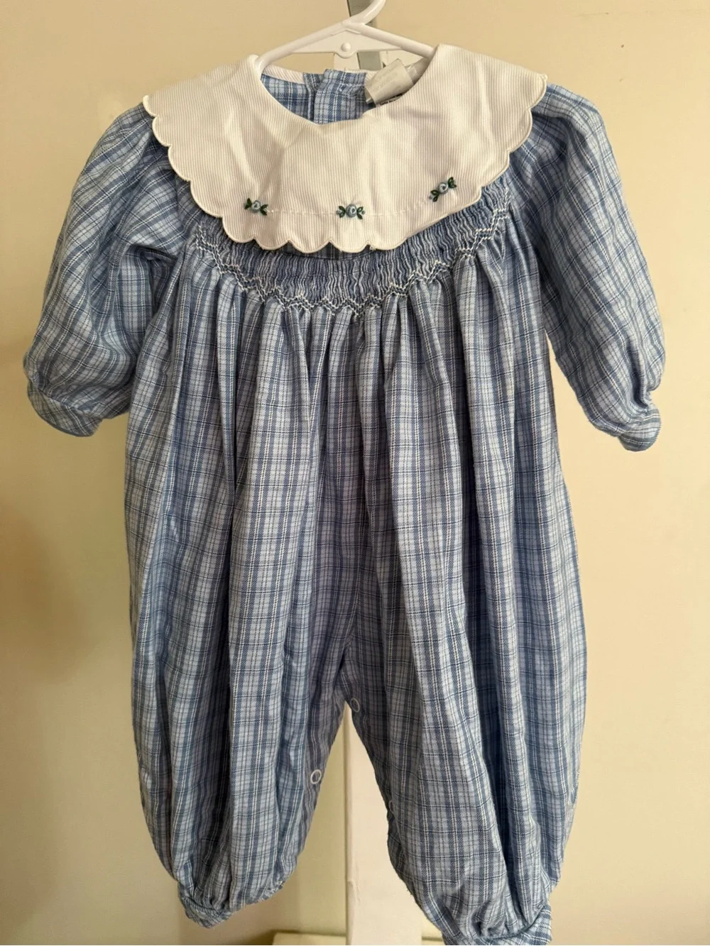 Vintage Smocked Bubble Romper